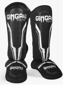 GINGPAI Muay Thai Fighting Leg Guards For Teenagers And Adults Professional Boxing Calf Guards With Back Of Feet Sanda Training Shin Guards Thickened Boxing Training Protective Gear Fighting Ankle Guards Shin Guards For Men And Women - Multicolor - View 16