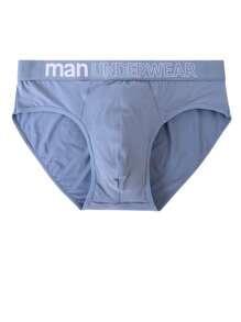 6pcs Men's Fashion Elastic 'MEN' Print Briefs, Comfortable Sportswear Underwear, Plus Size Available