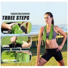 4pcs 40"X12" (100x30cm) Ice Towel, Soft Breathable Quick Drying Towel, Sports Cooling Towel, Rose & Light Blue & Light Gray & Green Anti-Odor Microfiber Material, Neck And Face Chill Ice Towel, Fitness Sweat Absorbent Towel, Beach Absorbent Towel, Summer Cooling Towel, Cool Sweat Rags For Gym Yoga Pilates And Outdoor Running Riding Golf Camping - Multicolor - View 3