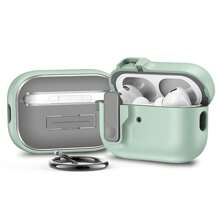 Mint Green, Black & White PC AirPodsCase - Shockproof With Pop-Up Lid, Locking Feature, Compatible With AirPods2/1 / AirPods3 / AirPods4 / AirPodsPro/AirPodsPro2/AirPodspro 3