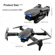 New E99 K3 Remote Control Drone With 720P Camera, Optical Flow Hover, Multi-Battery Options, Foldable Remote Control Quadcopter With Altitude Control, Holiday Gift, Affordable Indoor And Outdoor Drone For Christmas, Halloween - Orange - View 5