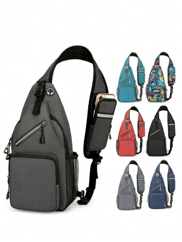 Sac à bandoulière étanche pour hommes, sac banane décontracté, sac de messager pour la randonnée, la course, le cyclisme, les excursions, les voyages. Sac bandoulière spacieux, polyvalent et adapté aux hommes pour les aventures en plein air et le travail.