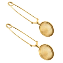 Loose Tea Infuser, Stainless Steel Mesh, With Handle, Reusable, Metal Material, Comes With Clip, Loose Leaf Tea Strainer. Our Loose Tea Infuser Is 6.1 Inches In Total Length, With A 1.8 Inch Filter Diameter, Suitable For Most Cups And Mugs, Providing A Great User Experience. Fine Mesh Design, Essential For Back To School Season.