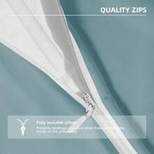 Farfallarossa Bedding Pillow Cases - 1/2 Packs - Soft Brushed Microfiber Fabric - Shrinkage And Fade Resistant, Hypoallergenic, Breathable, With Invisible Zipper - Deep Lake Blue - View 6