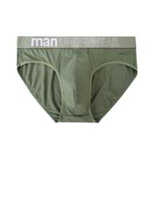 6pcs Men's Fashion Elastic 'MEN' Print Briefs, Comfortable Sportswear Underwear, Plus Size Available