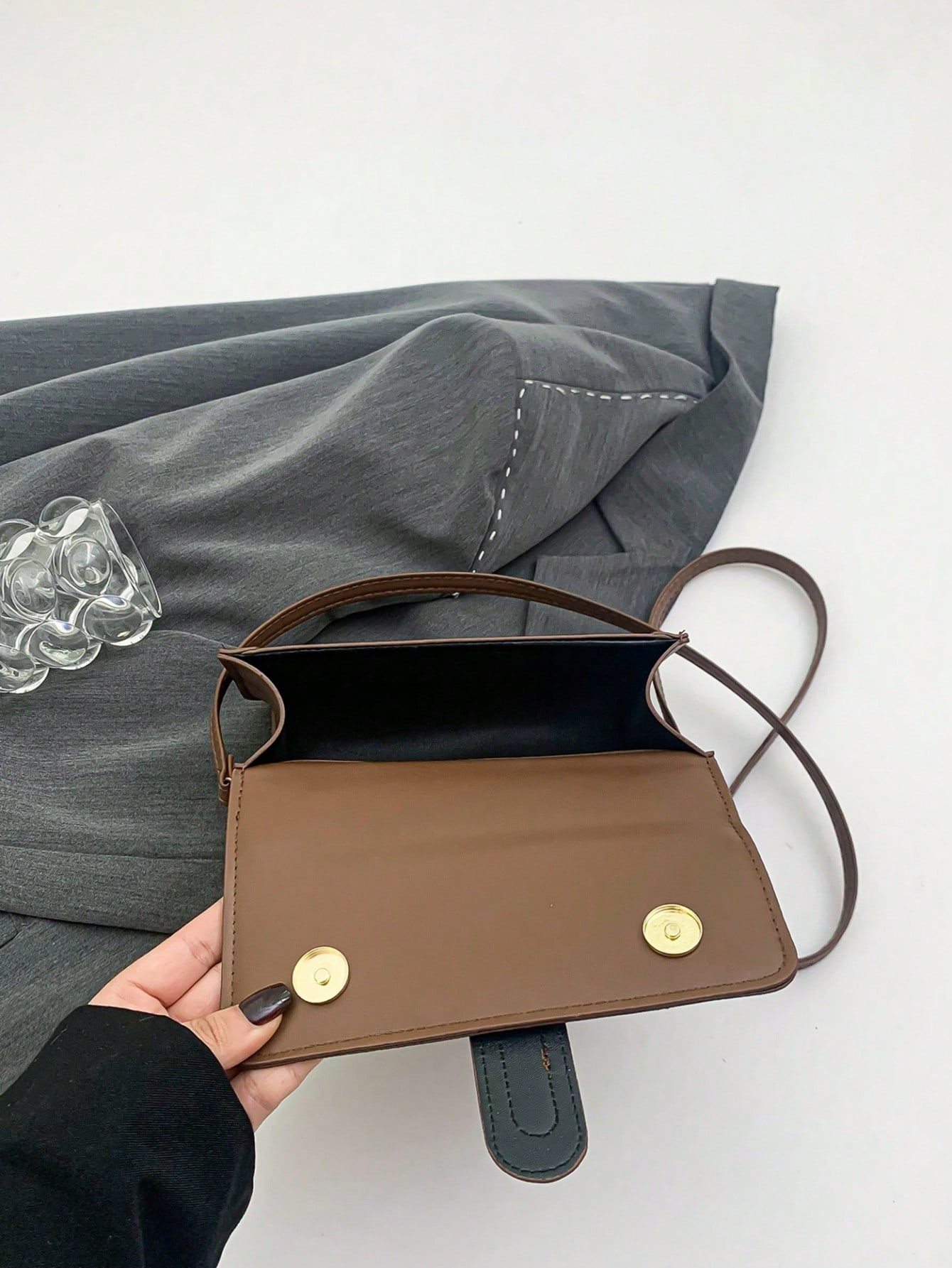 حقيبة يد مربعة صغيرة بطبعة نمر عتيقة، حقيبة كاجوال...