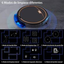 KOZFULE Robot Aspirador y Mopa Combo, Robot Barredor Inteligente 3 en 1, Limpieza Programada, Funciona con Control Remoto y App, Barredora Robot Adecuado para Limpiar Cabello,Pelo de Mascotas - 1 - Ver 5