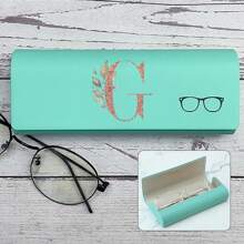 Hard-Shell Spectacle Case Men Women Glasses Case PU Leather Portable Anti-Extrusion Sunglasses Storage Box Folding Eyewear Pouch