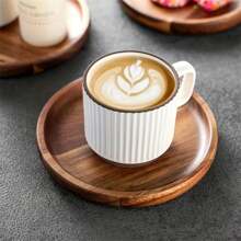 Bandeja de madera ovalada de estilo japonés, plato de madera minimalista de palisandro, plato de madera estilo Ins para el hogar, postre, pastel, taza de té, cafetería, bandeja de té redonda