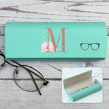 Hard-Shell Spectacle Case Men Women Glasses Case PU Leather Portable Anti-Extrusion Sunglasses Storage Box Folding Eyewear Pouch