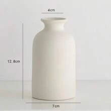 1-3pcs Ceramic Vase Set, Trumpet Mouth Design With Wide Body, Suitable For Flower Display, Living Room Decor, Corner Display, Dining Table Center Piece, Compatible With Dried Flowers, Modern Scandinavian Style Frosted Exhibition Vase, Multiple Colors Available Gifts Birthday Graduation Home Decor Flower Vase Glass Vase