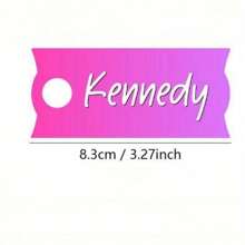 Etiqueta personalizada de acrílico para taza con nombre, letras de escritura a mano personalizada para accesorios de vaso, decoración creativa de vajilla, regalo de cumpleaños ideal. 1 pieza multifuncional, fácil de limpiar, reutilizable, exquisitamente ornamental - Placa con el nombre de la taza - Ver 4