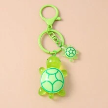 Llavero con colgante de tortuga pequeña y linda, accesorio metálico con cadena para mochila, decoración para el teléfono móvil - Multicolor - Ver 13