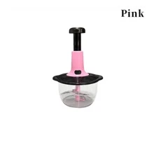 1 Pc Manual Hand Crank Vegetable Chopper With Blade Guard, 50.72 Oz Capacity, Stainless Steel, For Chopping Vegetables, Mincing Garlic, Cutting Meat, Easy To Clean, Suitable For Home Kitchen
