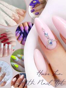 1pc/3pcs/5pcs/10pcs/20pcs Nail Buffer Block, Medium/Fine Grit 100/180 Finishing Buffers For Acrylic Nails Gel Polish Nails, 3 Way Professional Pedicure Manicure Buffer Kits - Purple - View 5