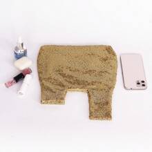 Classic Fashion Solid Color Sequin Embroidery Simple Wristlet Clutch Bag, Versatile For Going Out And Party - Gold - View 5
