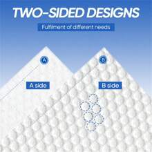 80/240PCS 白色亲肤面膜巾 卸妆巾 洗脸巾 超强吸湿 柔软密实植物纤维清洁巾 干湿两用 可重复使用干湿巾 适用于面部清洁 可用于擦脸擦身体 也可当桌布 - 白色 - 查看 6