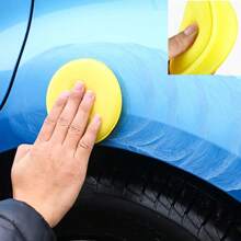 Esponja redonda de espuma para cera de coche, almohadillas aplicadoras de alta densidad, esponja de limpieza, herramienta de limpieza de detalles de coche, 10 Uds. - 10 unidades azules - Ver 7