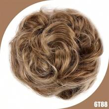 Synthetic Messy Bun Chignon Donut Gary Hair Bun Pad Elastic Hair Rope Rubber Band Hair Extensions