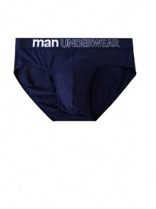 6pcs Men's Fashion Elastic 'MEN' Print Briefs, Comfortable Sportswear Underwear, Plus Size Available