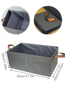 1pc Foldable Storage Box, Large Capacity Portable Clothes Organizer Box - Ideal For Space Saving, Wardrobe Organization, Decoration Supplies For Autumn, Festivals, Rooms, Home