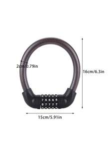 Bicycle Lock With Five-Digit Password For Anti-Theft, Electric Bike Lock With Steel Cable And Wire - Multicolor - View 10