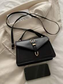Cinturón con flecha de moda para mujer, Bolso de hombro estilo coreano 2025, Bolso bandolera pequeño y cuadrado de color liso para Instas