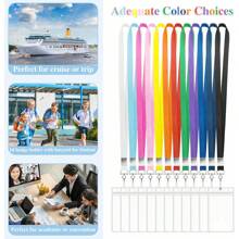6 Pack Lanyards ID Badges Cruise Lanyard Ship Cards With Waterproof ID Badge Holder Cruise Essentials 2026 - 6 Pack - View 5