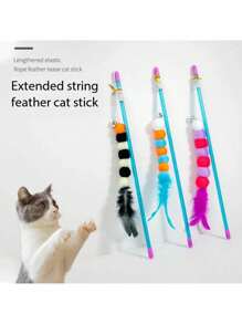 Interactive Cat Toy With Elastic Rope And Imitation Caterpillar Design - Promotes Exercise And Mental Stimulation For Cats