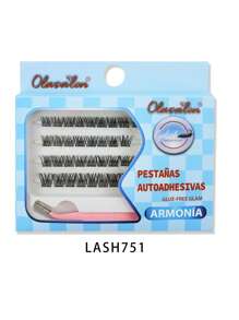 80 mechones, 4 filas, pestañas postizas de estilo cómico multicapas de curl D natural y gruesas con pinzas metálicas rosas, adecuadas para role-playing, actuaciones de baile, uso diario/fiesta