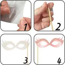 33 pièces de kit de props de cabine photo d'anniversaire pailletée or rose, kit de props photo d'anniversaire drôle et heureux pour femmes avec bâtons, décorations de fête d'anniversaire avec fournitures, Noël