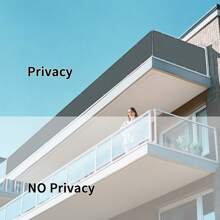 UV-Resistant Balcony Privacy Screen Net | Windbreak Fence Panel Cover With Sun Shade | Outdoor Garden And Patio Privacy Solution