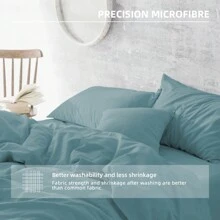 Farfallarossa Bedding Pillow Cases - 1/2 Packs - Soft Brushed Microfiber Fabric - Shrinkage And Fade Resistant, Hypoallergenic, Breathable, With Invisible Zipper - Deep Lake Blue - View 5