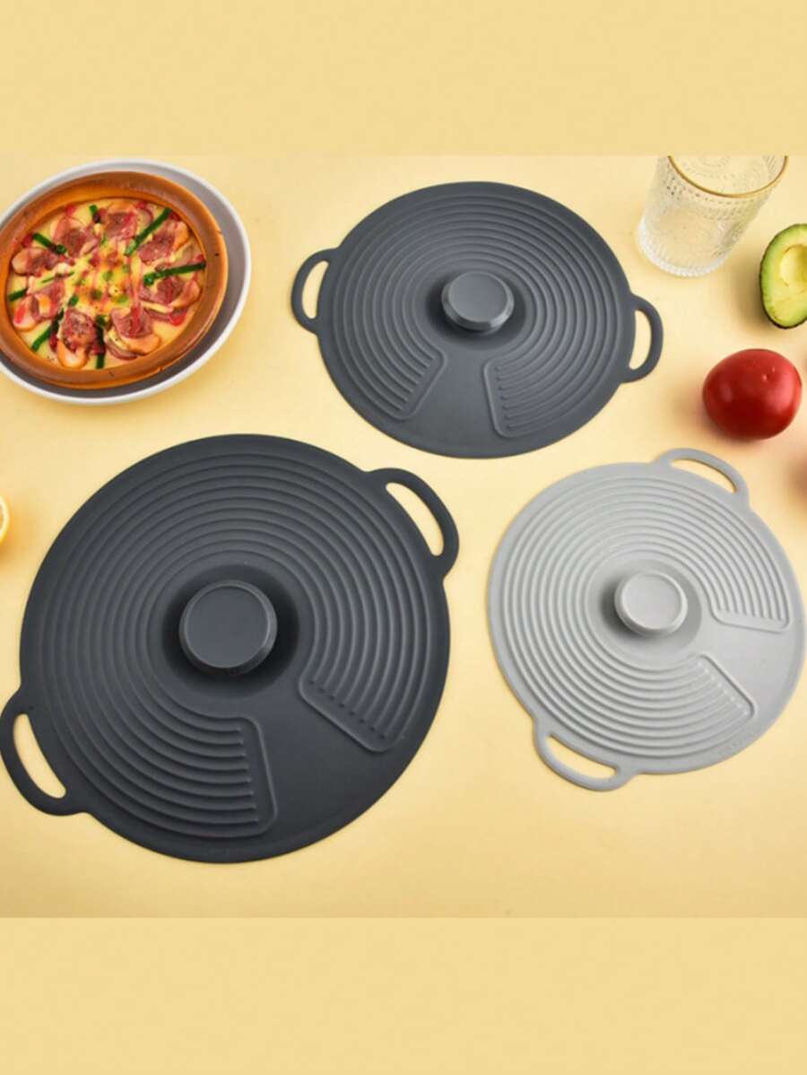 1pc/3pcs Silicone Bowl Covers Silicone Microwave Covers, 3 Sizes Reusable, Suitable For Cups, Bowls, Plates, Pots, Pans, Frying Pans, Stovetop, Oven, Refrigerator Dishwasher Friendly