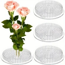 1/2PCS Cốc hút ba nút nhựa trong suốt Kenzan cắm hoa Zen Trung Quốc Nhật Bản Kenzan Obara Ryuike - Nhiều màu - Xem 9