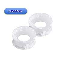 2 Stücke Silikon Ohrtunnel flexible Ohrplugs Stretcher Expander doppelt geflanscht Flesh Ohrpiercing Schmuck für Frauen und Männer