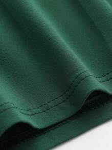 Camisetas de cuello redondo con estampado de lema para niños preadolescentes, camiseta casual de primavera y verano, tops suaves