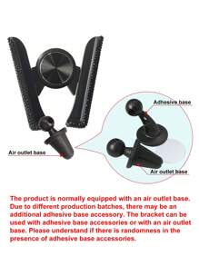1pc Rhinestone Decor Car Air Outlet Phone Holder