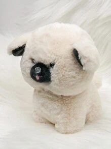 1pc 18cm/7.09in Cute Fluffy Big Head Little White Dog, Plush Stuffed Animal Toy Dog, Stuffed Dog Doll Soft Plush, Pet Plush Toys Puppy Doll, Soft And Cuddly Stuffed Little White Dog Playment For Kids, Birthday Gift For Mom/Boys/Girl, Puppy Lover, Birthday Gift Christmas Day Home Decoration, Easter Gifts - Beige - View 6