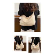 Maillard Style Retro Crossbody Bag, New Tote Bag, Large Capacity And Stylish Shoulder Bag, Commuting Bag, Crossbody Bag, Handbag. This Lightweight, Casual And Fashionable Women's Bag Is Suitable For Young Girls To Use When Shopping.