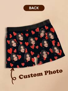 Customized Printed Men's Briefs, Gifts For Valentine's Day, Anniversary, Birthday, Wedding, Boyfriend, Husband - Multicolor - View 7