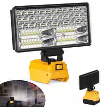 LED Work Light For Dewalt 20V Battery,90W Flood Light Torch For Workshop,Camping - Yellow - View 3