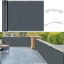 UV-Resistant Balcony Privacy Screen Net | Windbreak Fence Panel Cover With Sun Shade | Outdoor Garden And Patio Privacy Solution