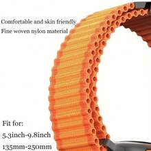 尼龙运动表带适用于 Series 10 9 8 7 6 5 4 3 SE Ultra 2 和 Ultra 49 毫米，柔软、透气、休闲风格，钩环扣，可调节运动单环表带适用于手表 46 毫米 40 毫米 38 毫米 41 毫米 42 毫米 44 毫米 45 毫米 - 黑色 - 查看 3