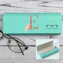 Hard-Shell Spectacle Case Men Women Glasses Case PU Leather Portable Anti-Extrusion Sunglasses Storage Box Folding Eyewear Pouch