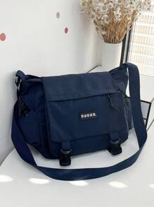 1pc Large Capacity Simple & Fashionable Casual Shoulder Bag For Students, Everyday Use - View 2
