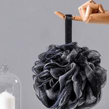 Shower Ball For Men Large Size Non-Dispersing Bath Flower For Men Super Soft Skin Washing Bath Ball - Black - View 6