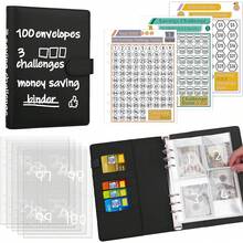 100 Envelopes Challenge Binder Savings Challenges Book To Save $5,050 And $500 And $10,000, A5 Money Saving Planner Budget Binder With Cash Envelopes - A5 - View 11