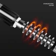 Extendable Walking Stick With Light And Shock Absorber, Portable Folding Walking Stick, Walking Sticks, Hiking Poles, Lightweight Portable Walking Stick For Men And Women For Seniors, Hiking, Backpacking, Trekking - PLATA SIN LUZ - 查看 2