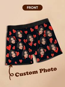 Customized Printed Men's Briefs, Gifts For Valentine's Day, Anniversary, Birthday, Wedding, Boyfriend, Husband - Multicolor - View 4